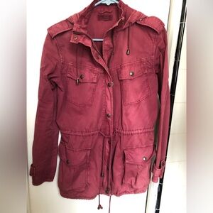 Talula Maroon Utility Jacket